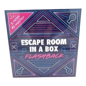 ESCAPE ROOM IN A BOX: FLASHBACK BOARD GAME NEW SEALED IN BOX RARE